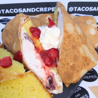 Strawberry Shortcake Crepe Burrito image
