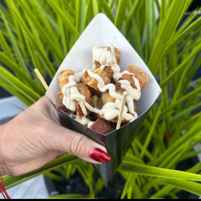 Chicharrones in a Cone image