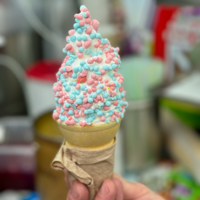 Miami Vice Ice Cream Cone image