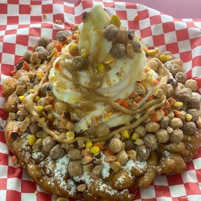 Peanut Butter Overload Funnel Cake image