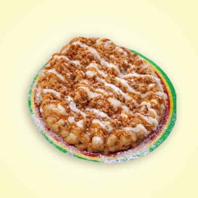 Biscoff Cookie Butter Cheesecake Funnel Cake image