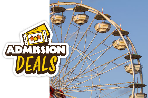 1/2 OFF ADMISSION BEFORE 6 PM 1/2 OFF ADMISSION BEFORE 6 PM